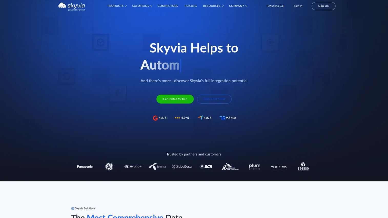 Skyvia cloud data extraction workflow for SaaS apps and databases