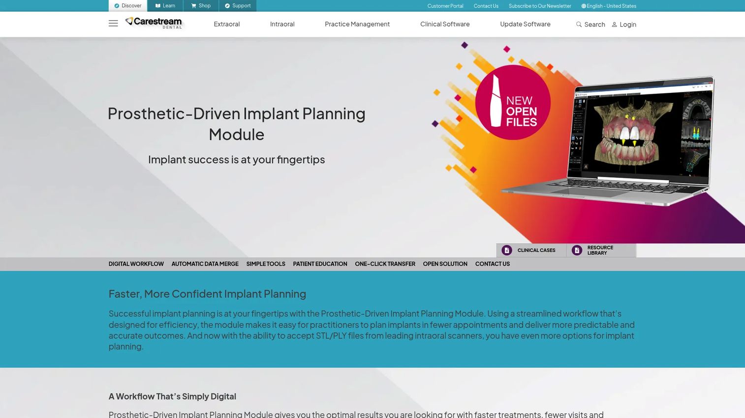 Prosthetic-Driven Implant Planning Module interface