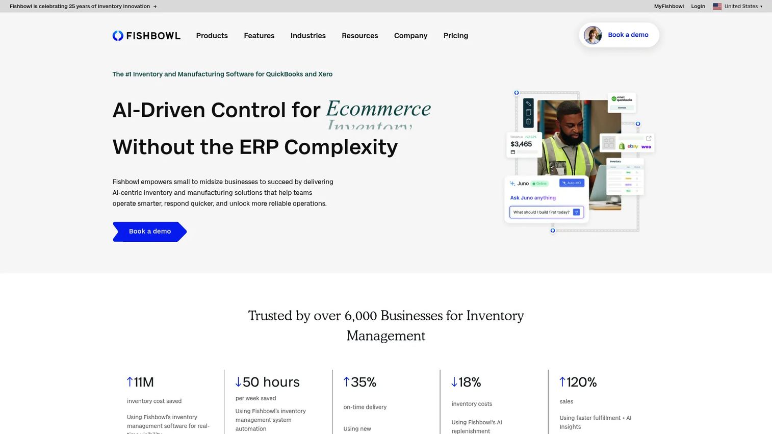 Fishbowl homepage screenshot