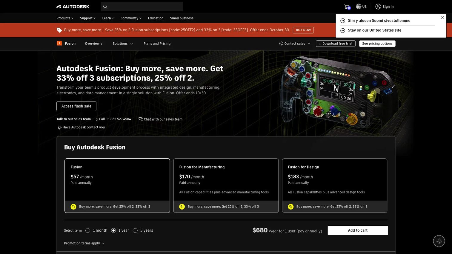 Autodesk Fusion MCAD software for design and manufacturing