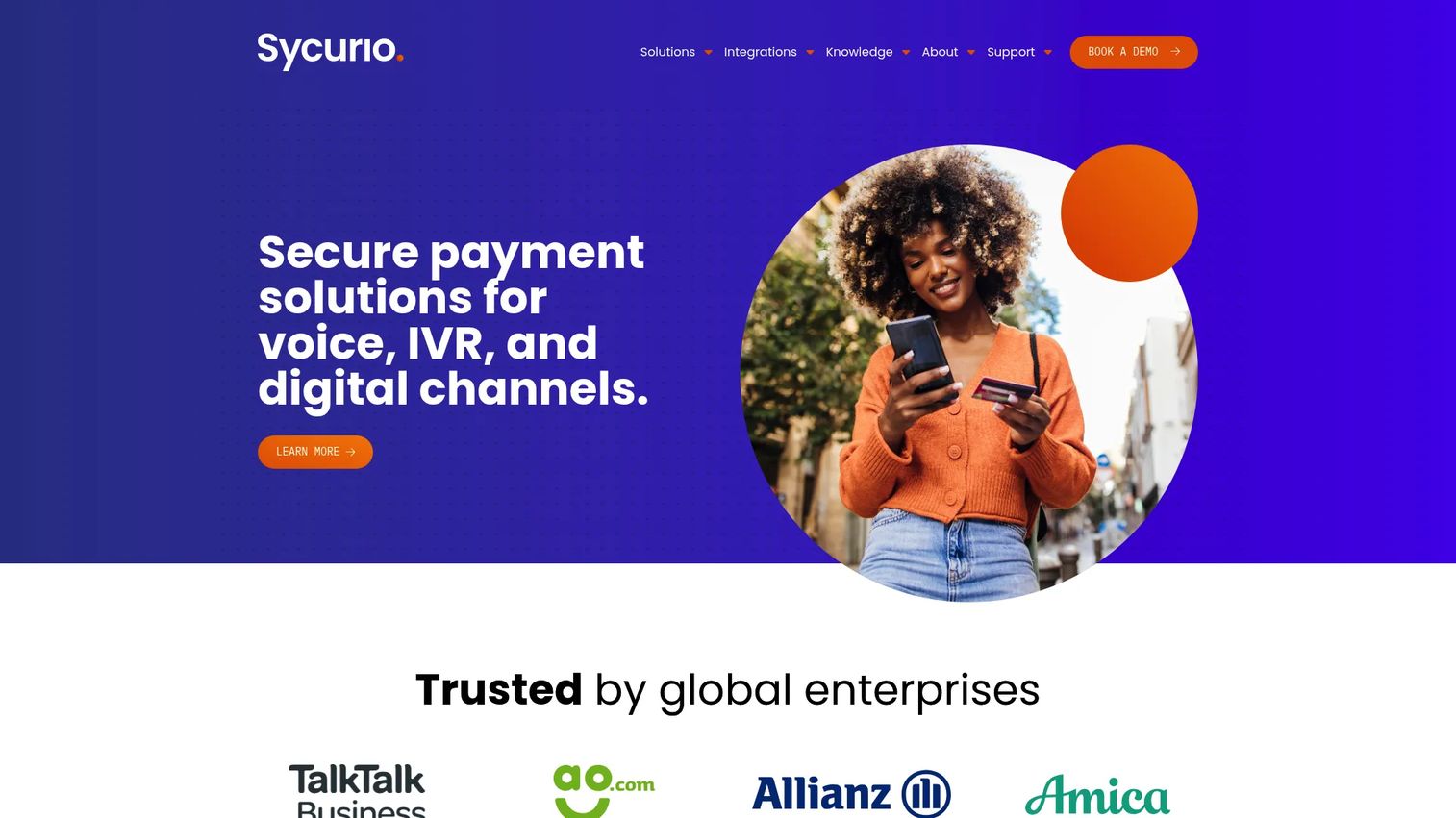 Sycurio.Digital secure payment journey for contact centers
