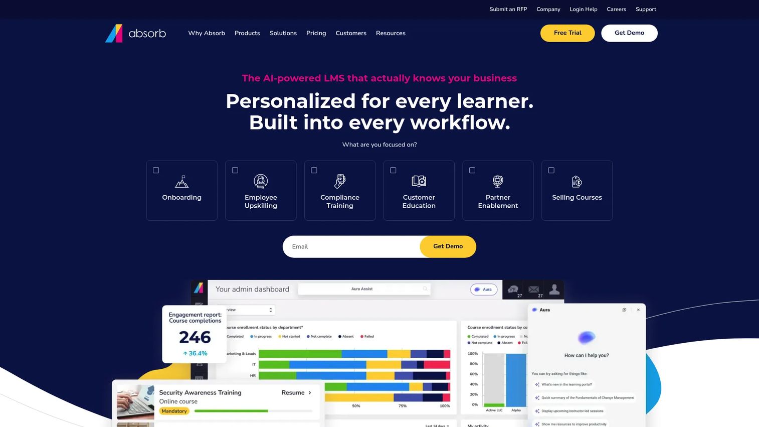Absorb LMS enterprise training platform