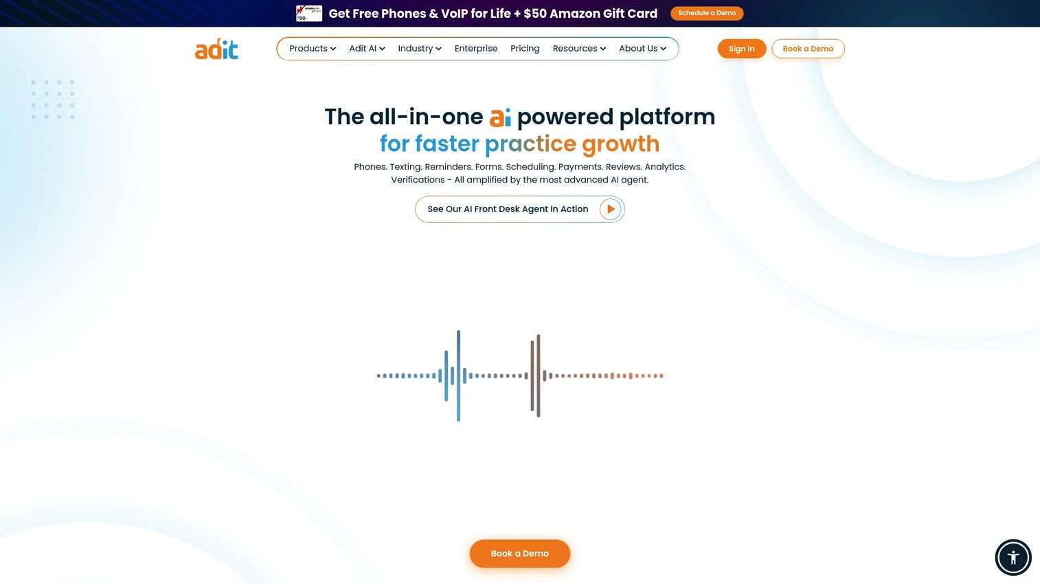 Adit dental patient engagement and marketing dashboard