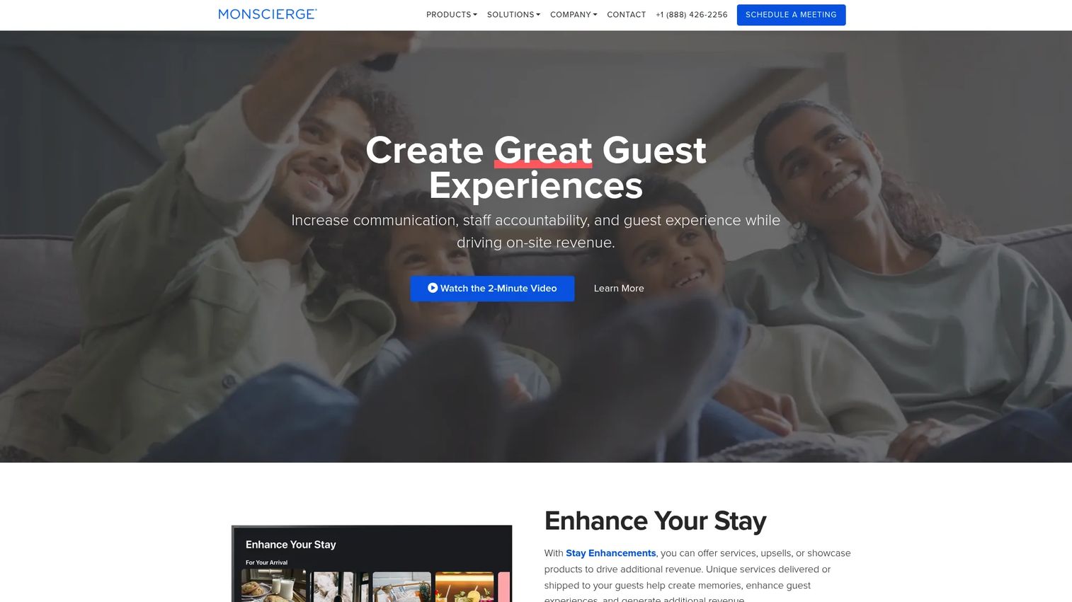 Monscierge digital concierge experience for hotel guests