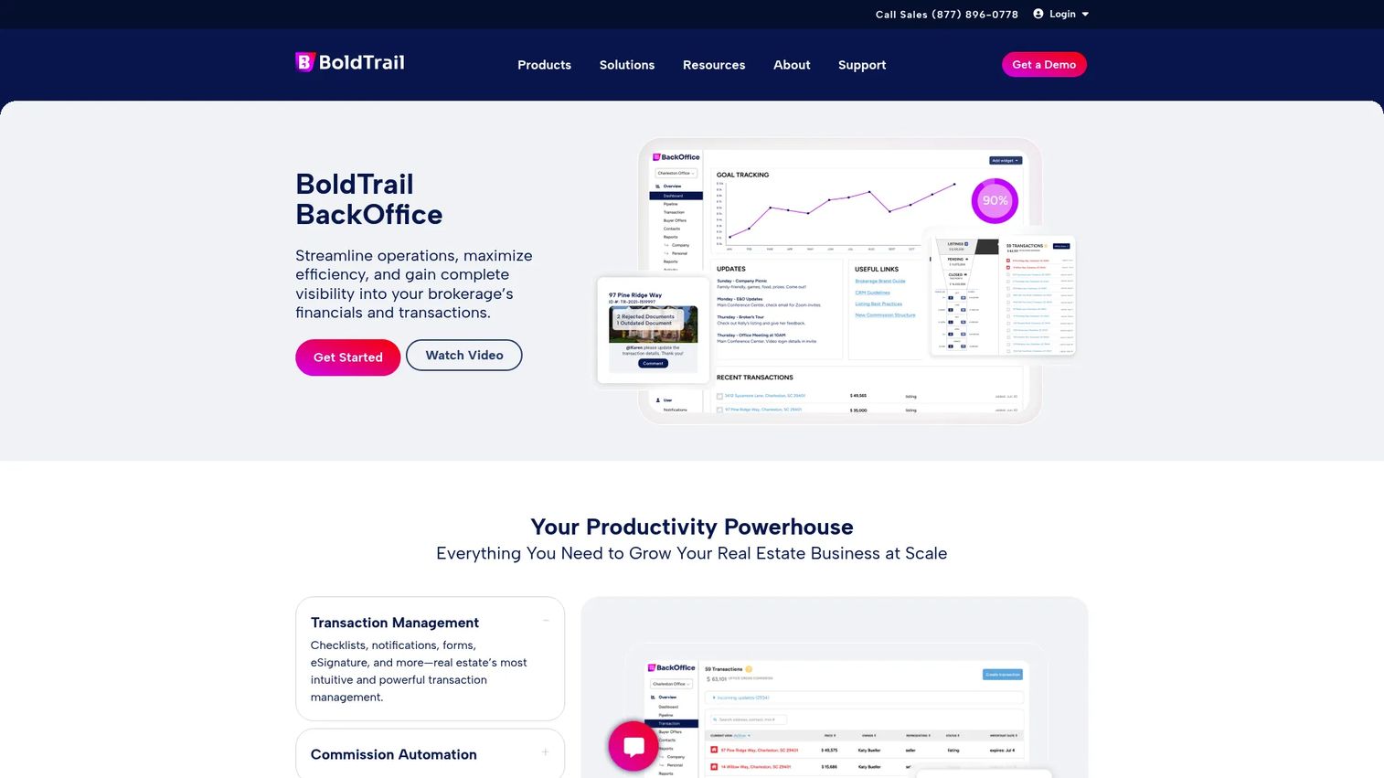 BoldTrail BackOffice brokerage operations interface