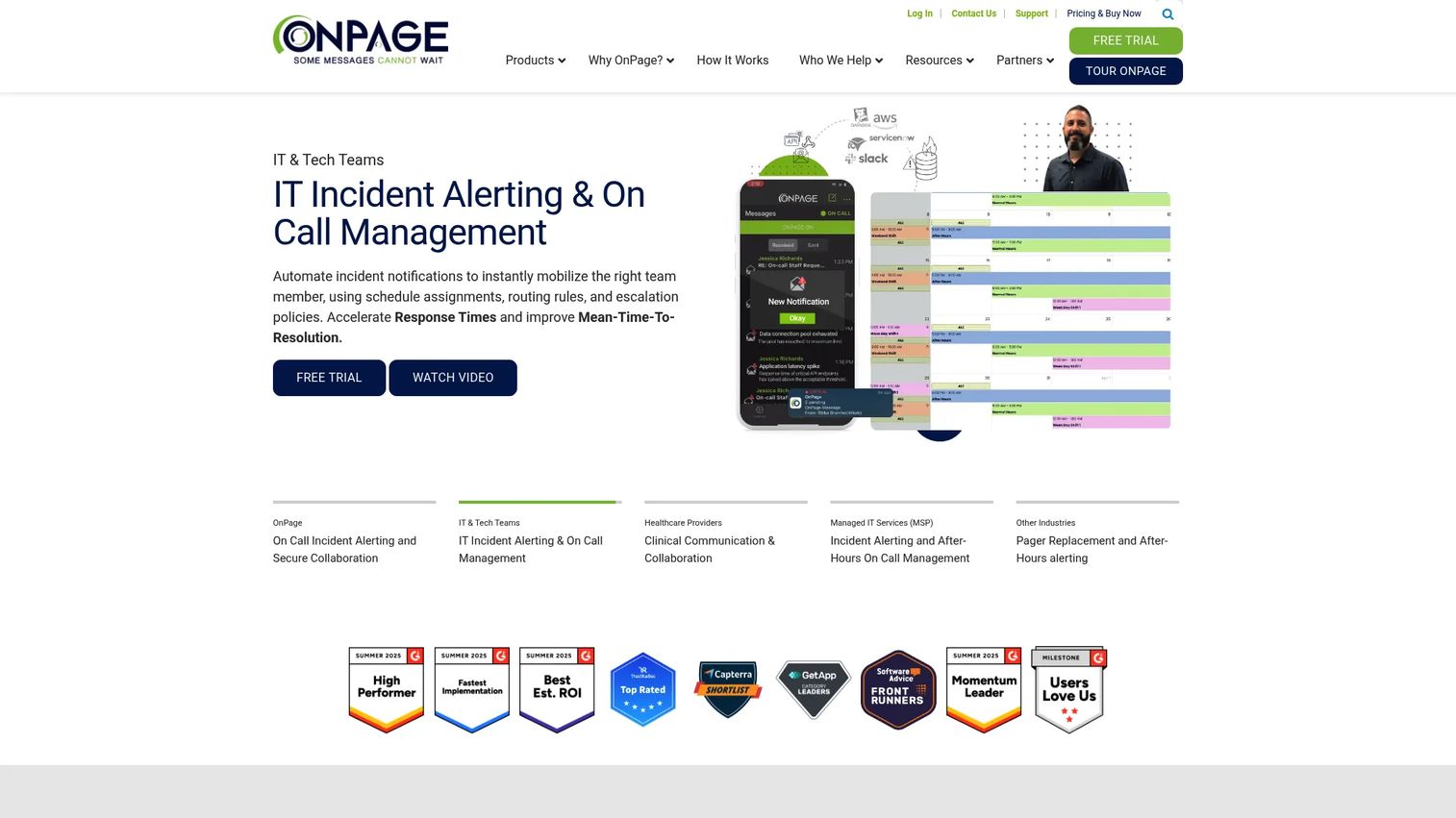 OnPage clinical alert escalation workflow on mobile