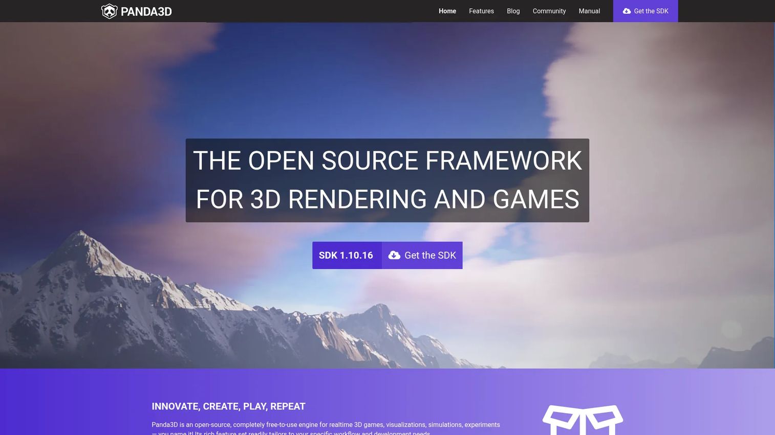 Panda3D engine for Python-based 3D development