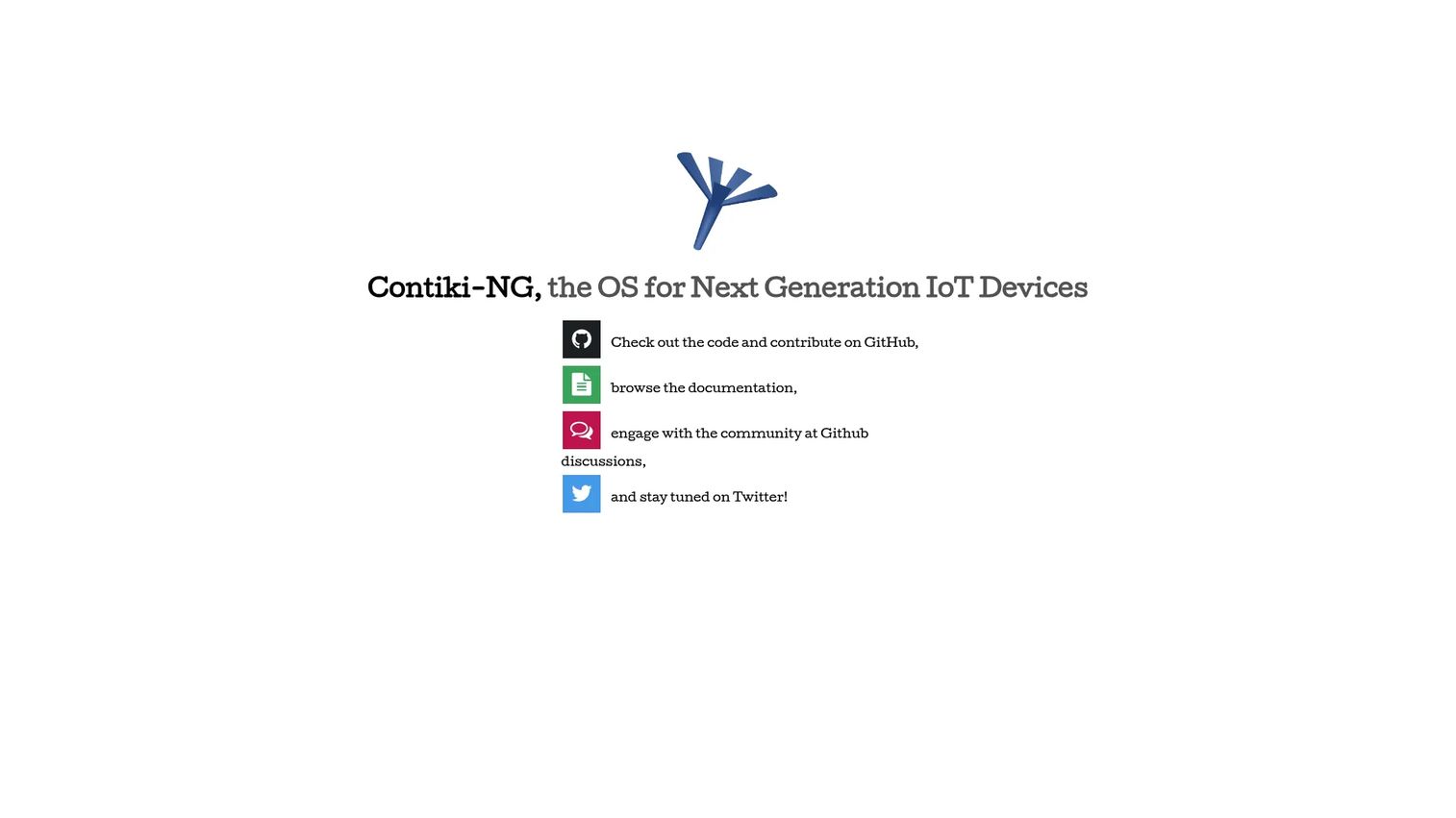 Contiki-NG low-power IPv6 network stack for constrained IoT devices.