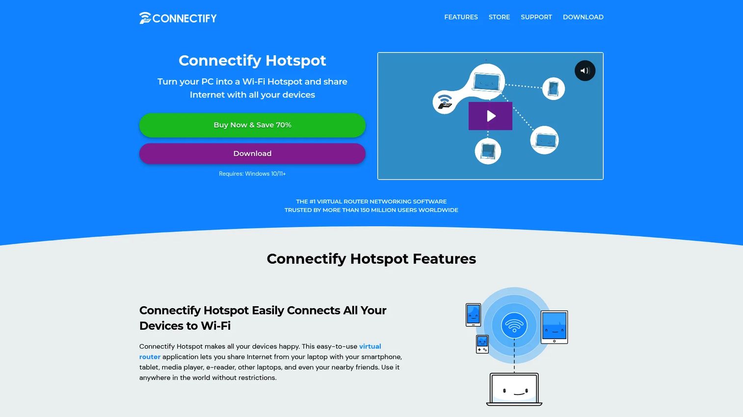 Connectify Hotspot Windows guest WiFi hotspot software