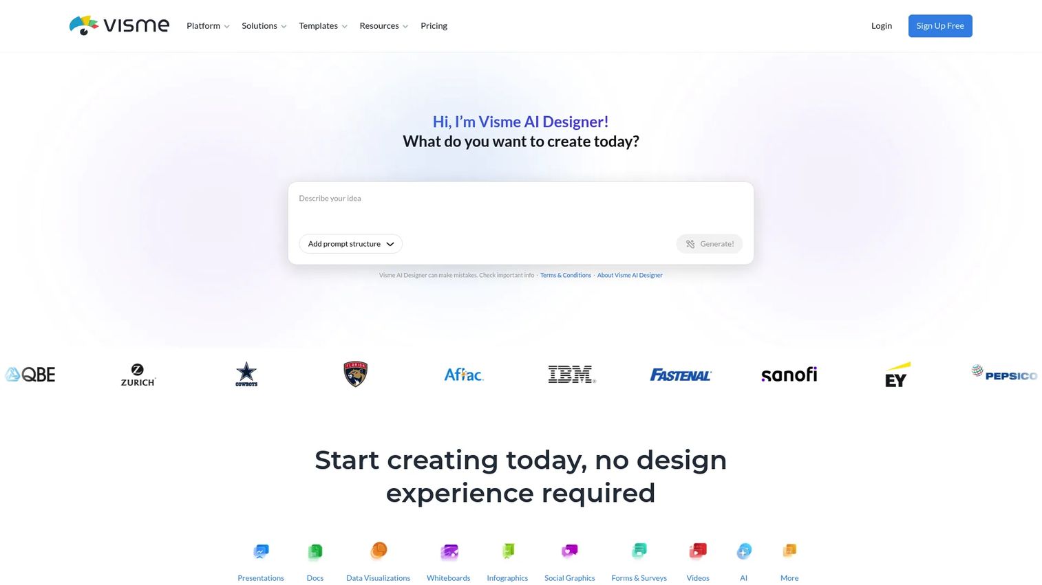 Visme visual content and ad design editor