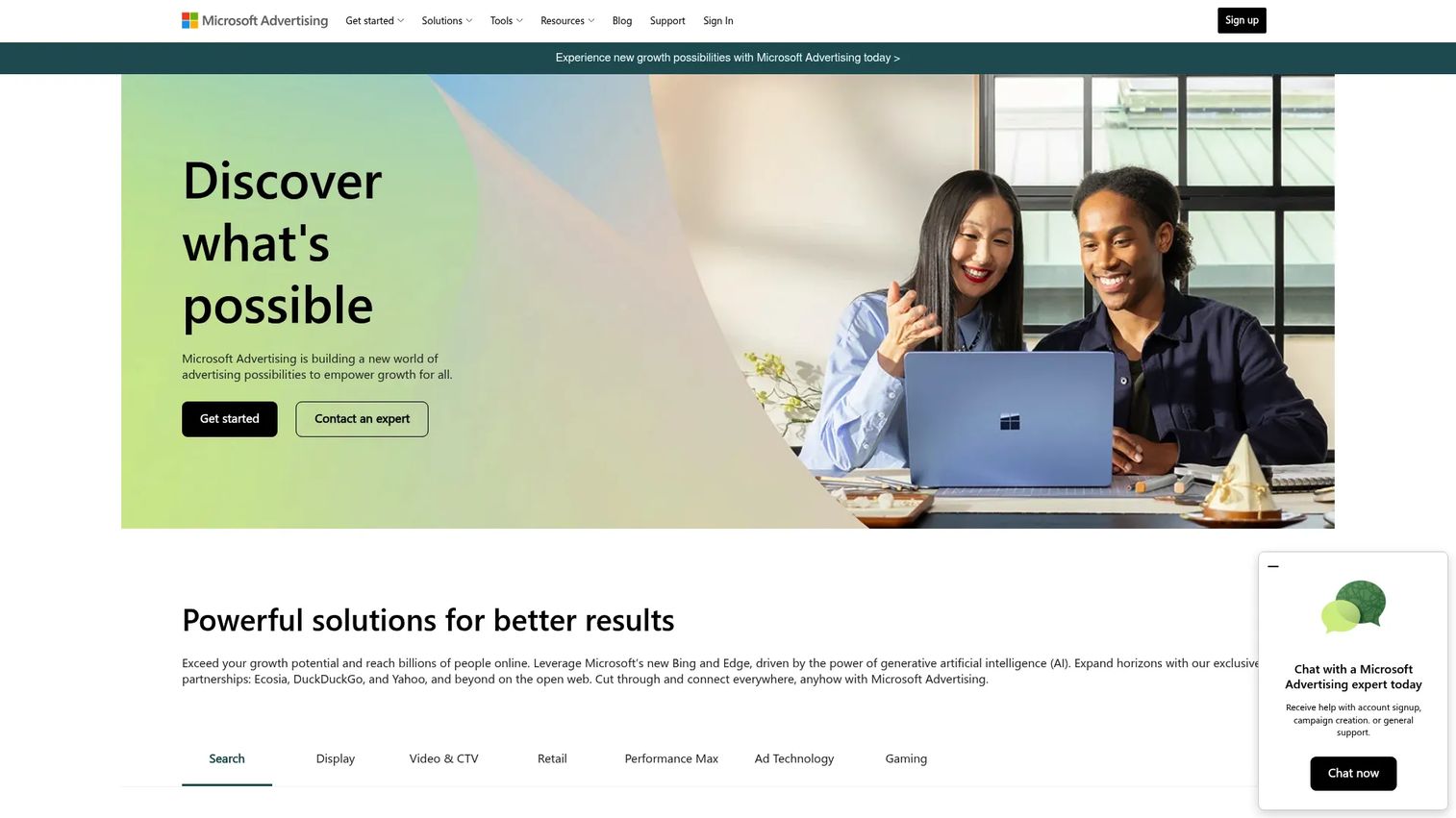 Microsoft Ads Search Syndication platform