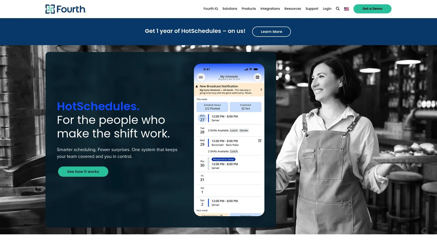 Fourth homepage screenshot