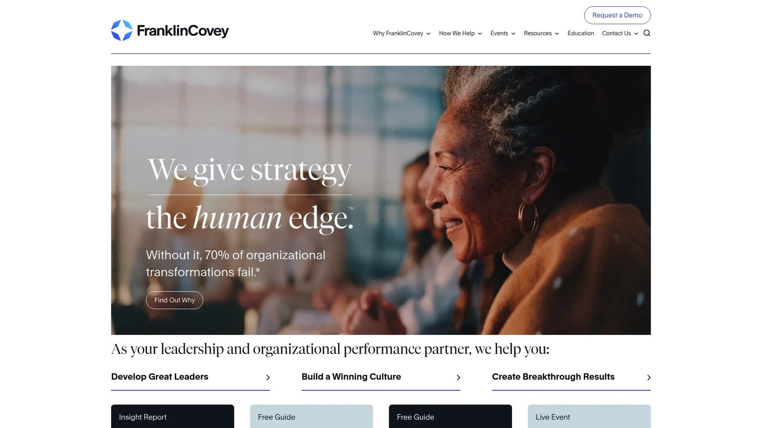 FranklinCovey leadership development and manager training programs