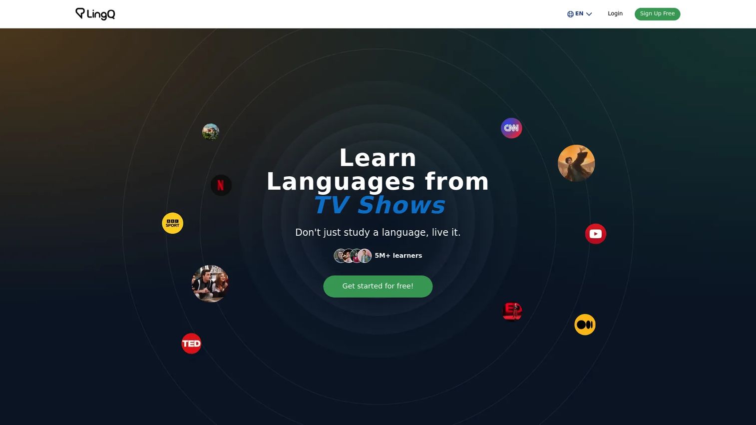 LingQ reading and listening immersion workspace with vocabulary tracking