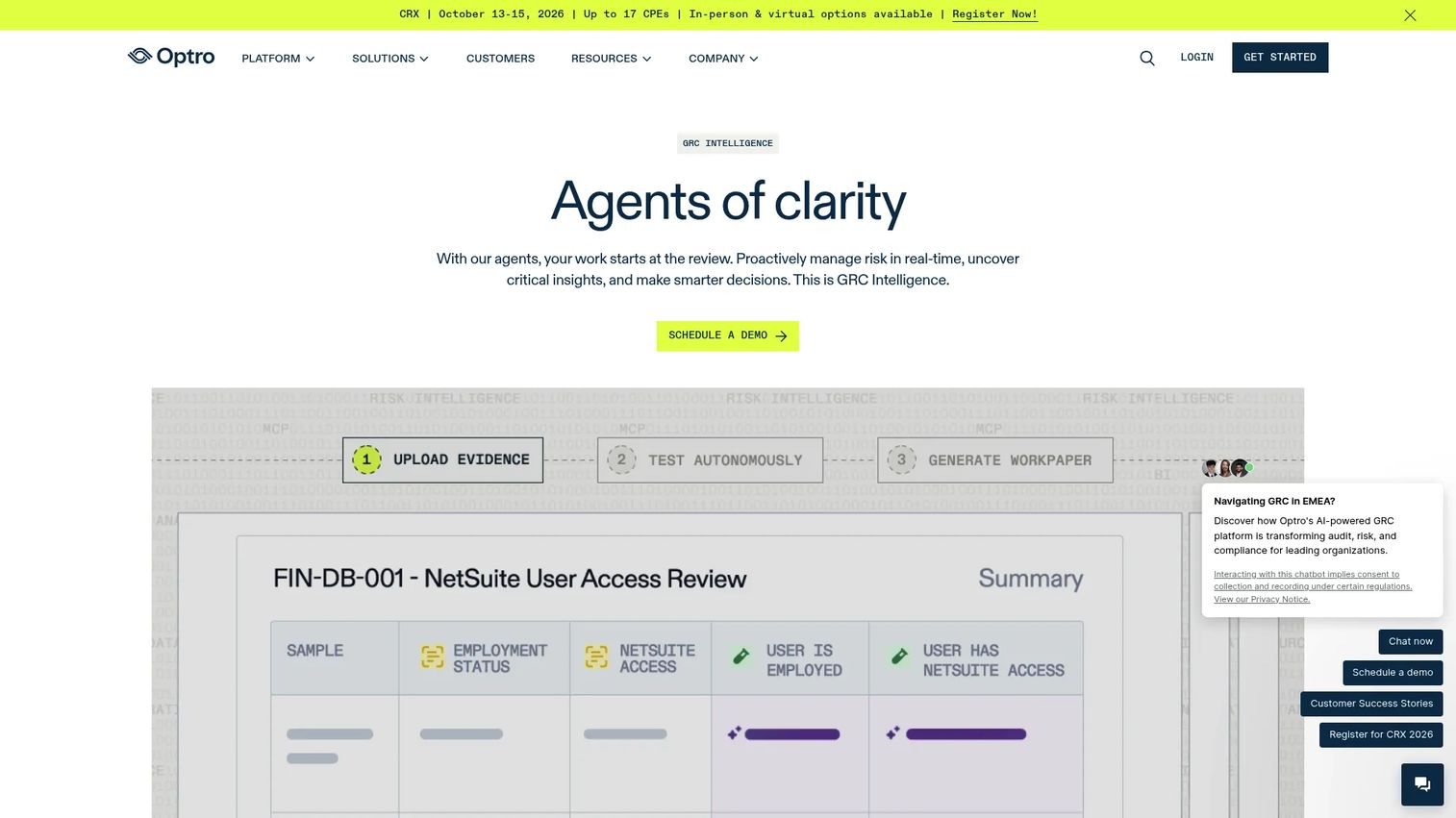 AuditBoard platform supporting audit planning, controls, and risk reporting.