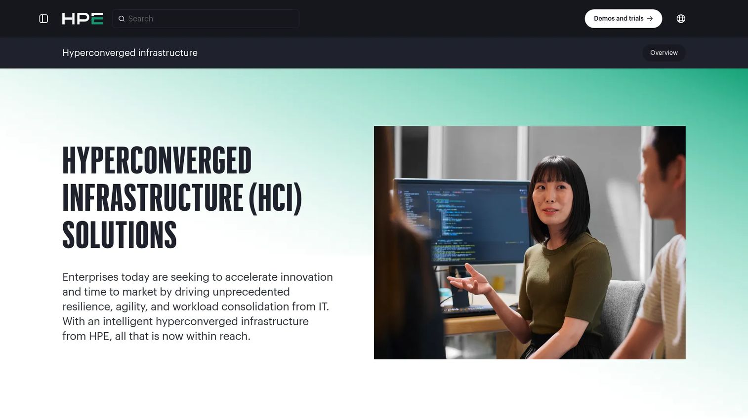 HPE SimpliVity hyperconverged infrastructure for remote office deployments.
