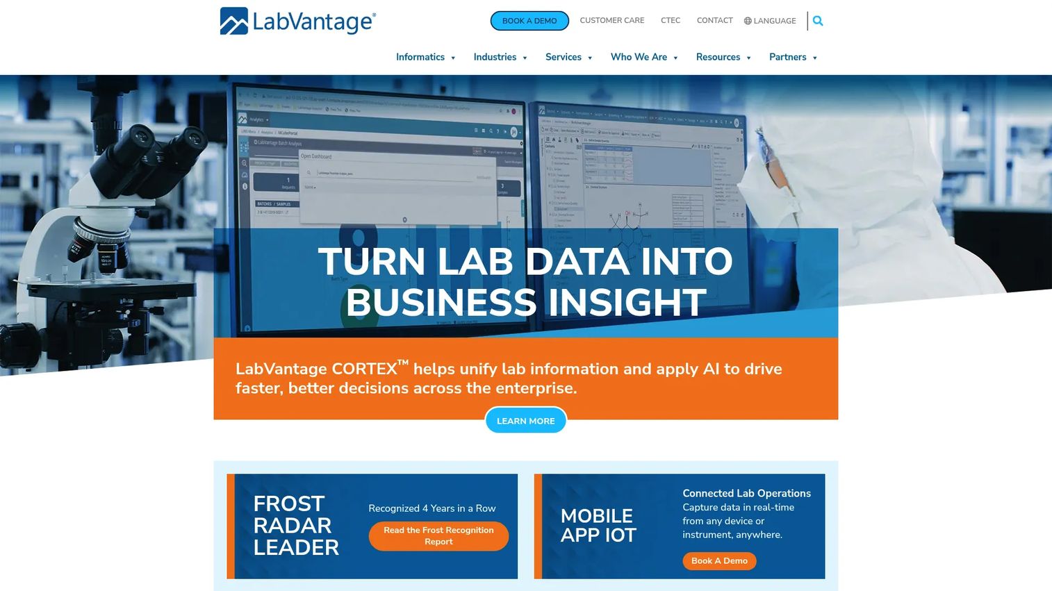 LabVantage LIMS laboratory inventory module