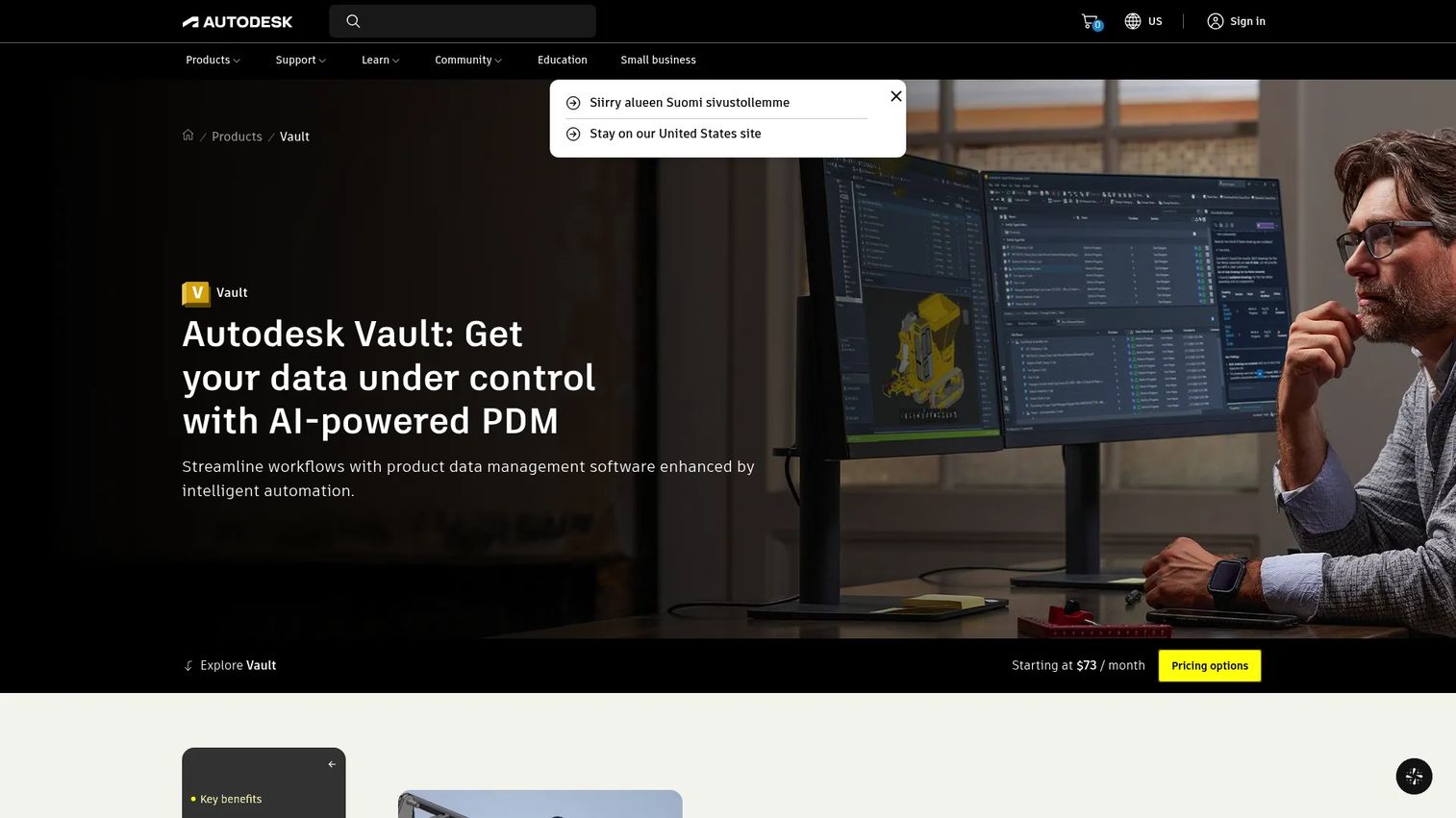 Autodesk Vault CAD data management interface