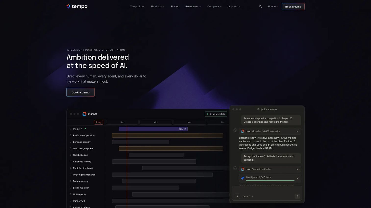 Tempo Capacity Planner Jira-native resource and capacity planning