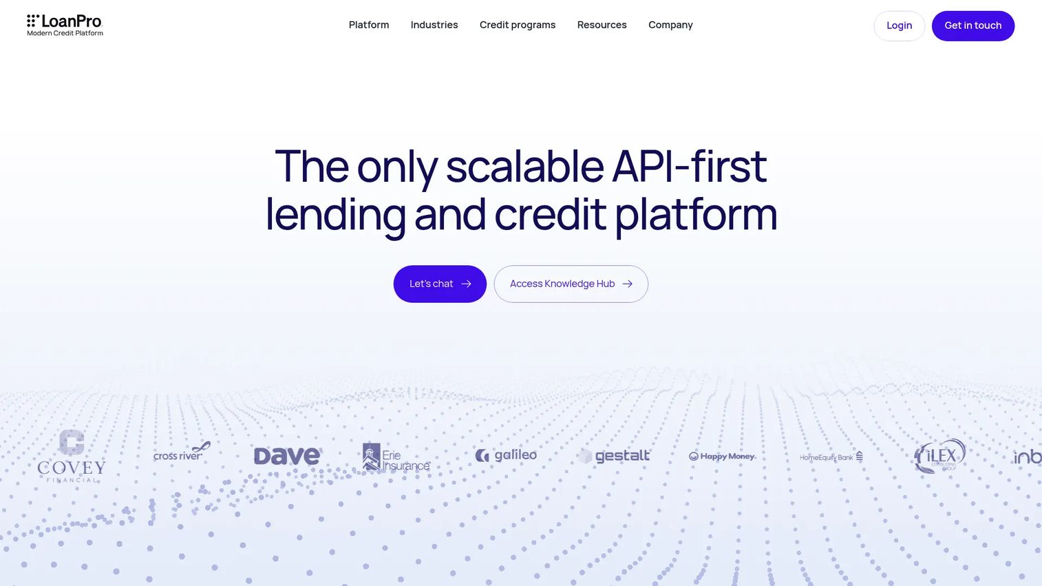 LoanPro loan servicing software dashboard