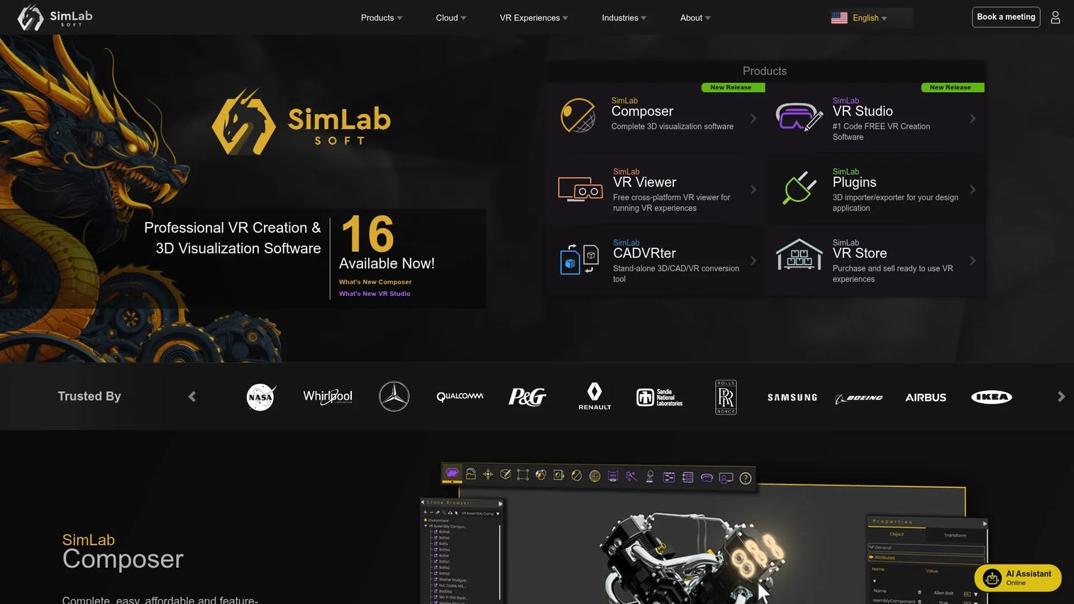 SimLab VR Studio creating a no-code virtual reality training experience