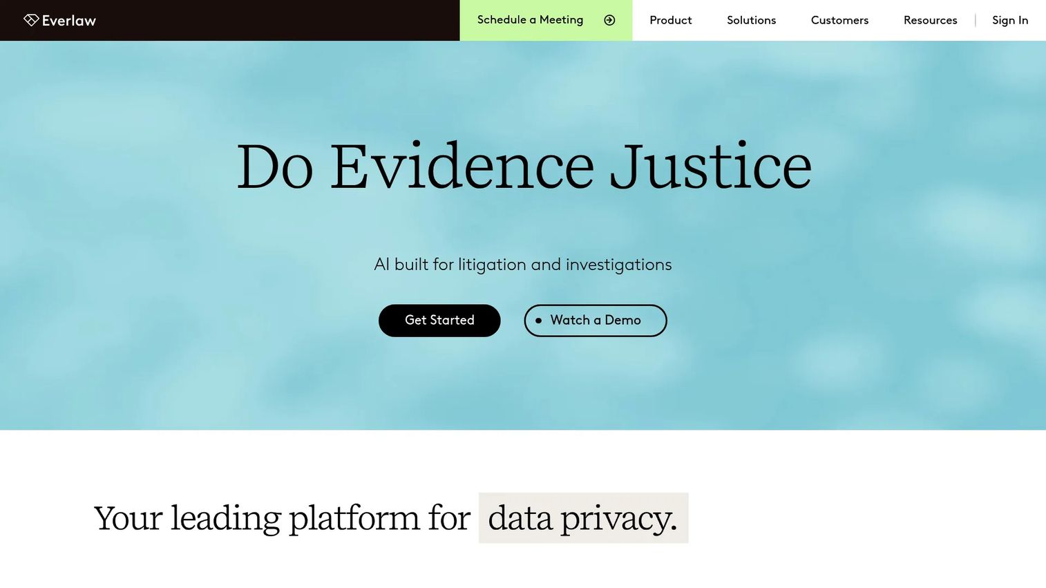 Everlaw workspace supporting legal holds and eDiscovery review