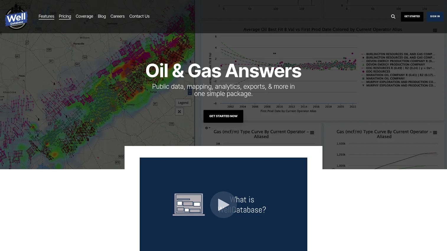 Well Database oil and gas well data software