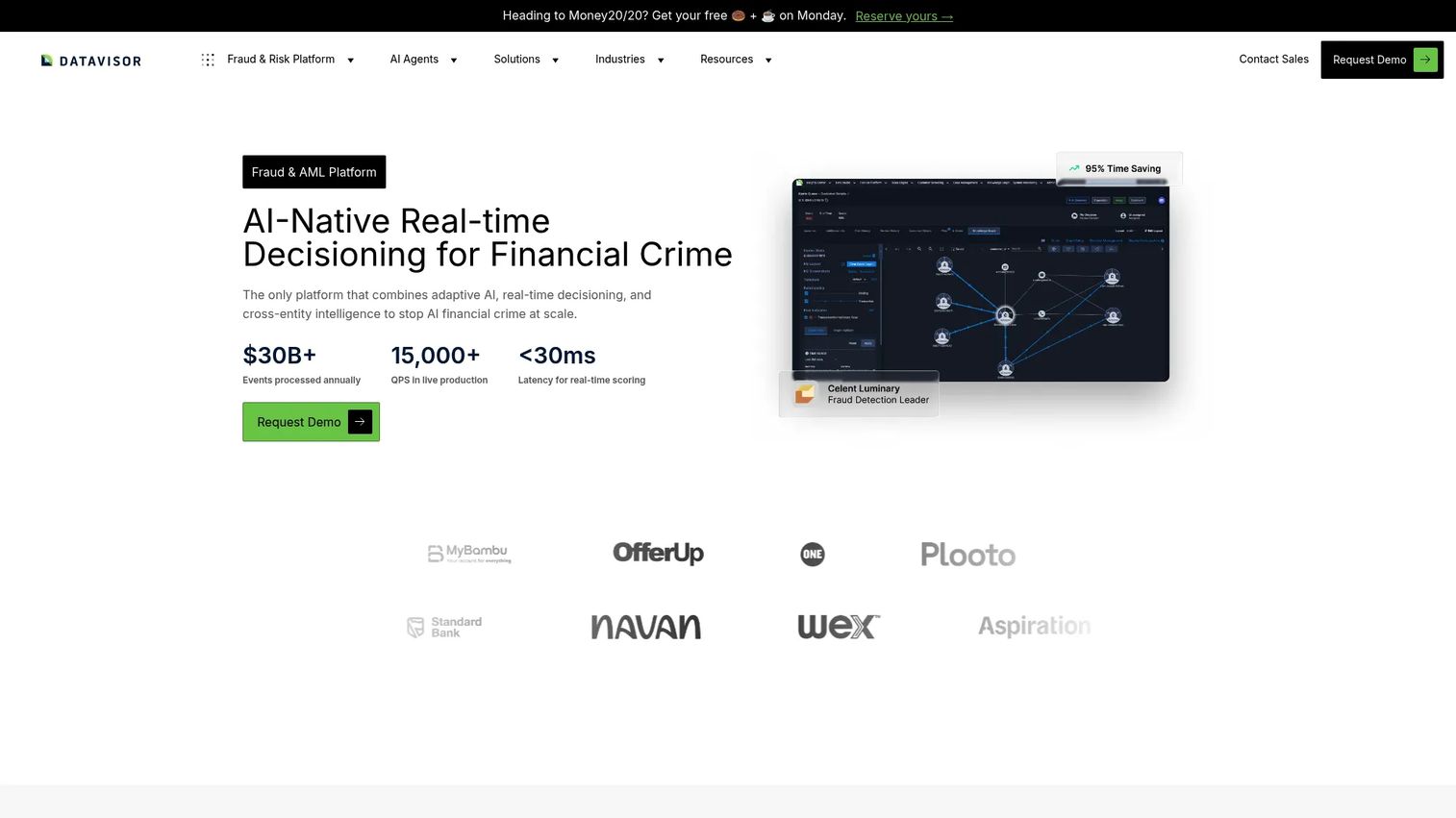 DataVisor fraud detection analytics