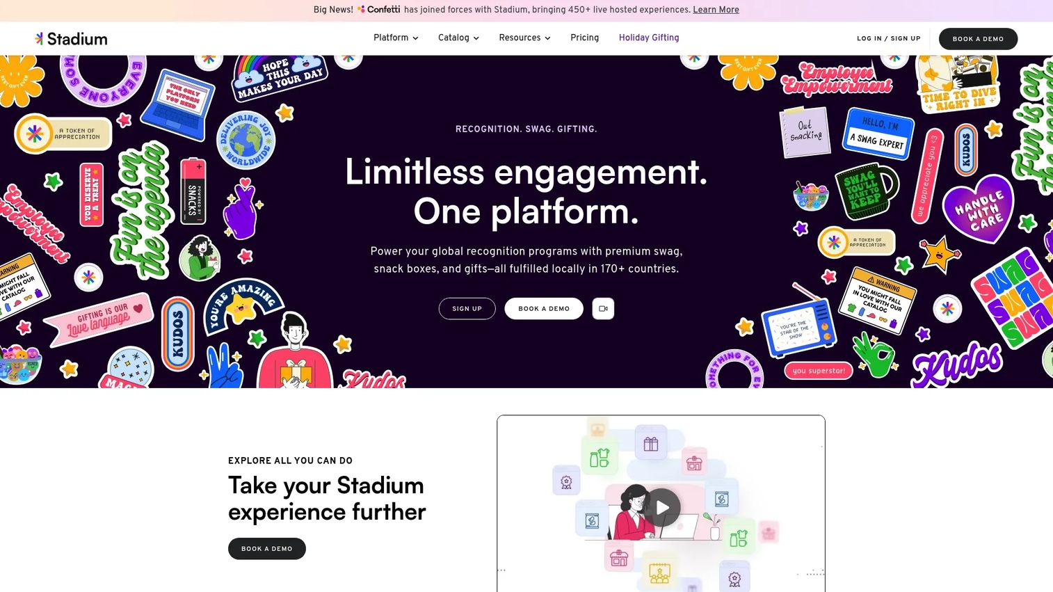 Stadium global swag and gifting fulfillment platform