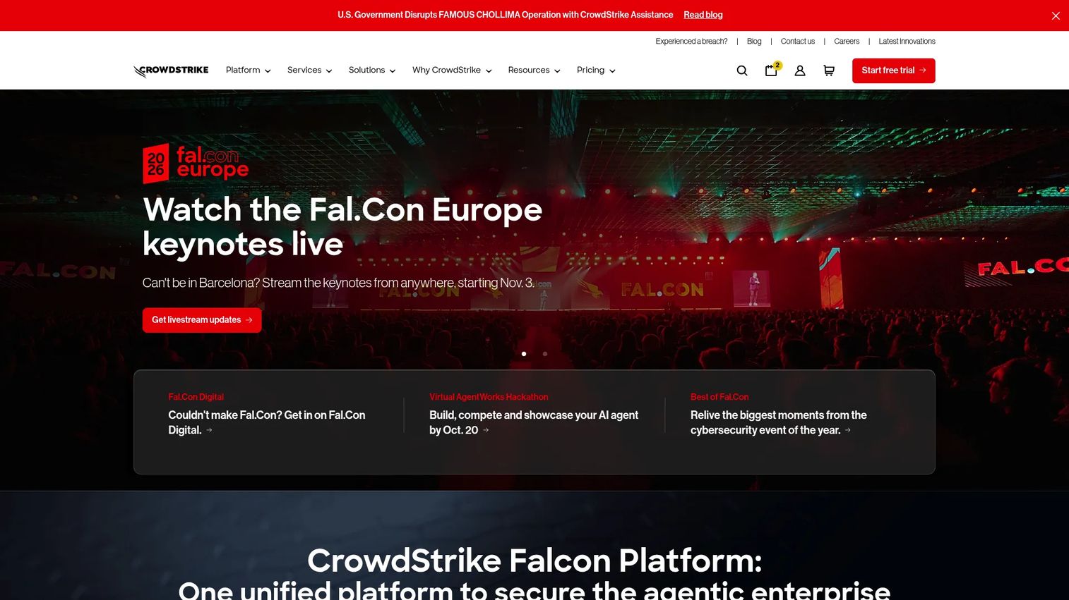 CrowdStrike Falcon Cloud Security dashboard