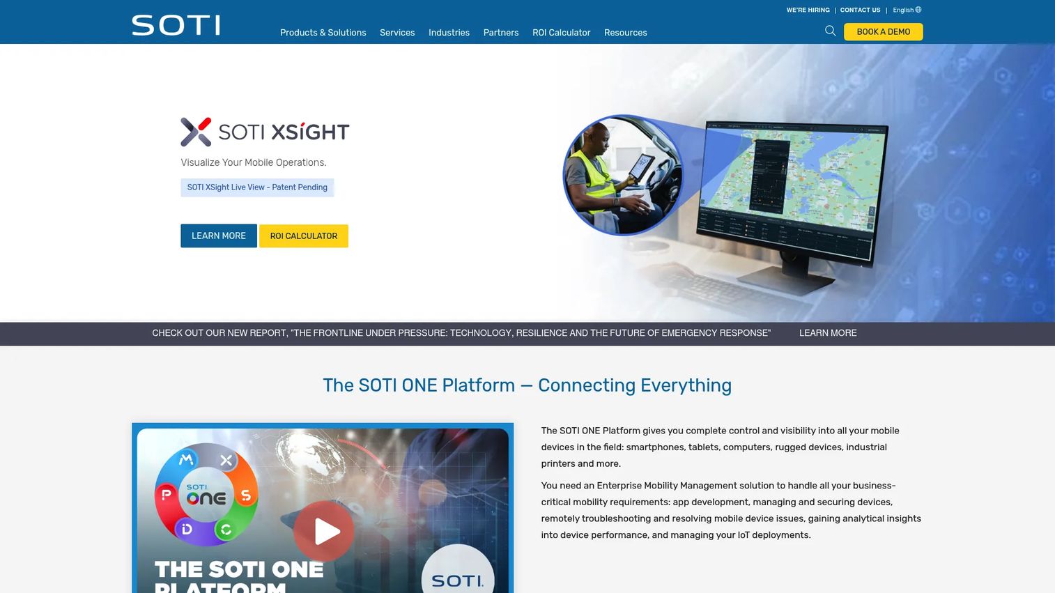 SOTI ONE Platform mobile device and digital experience management