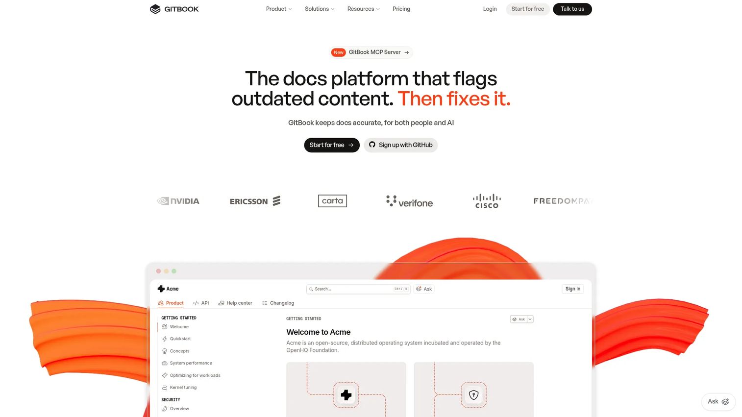 GitBook published documentation site screenshot