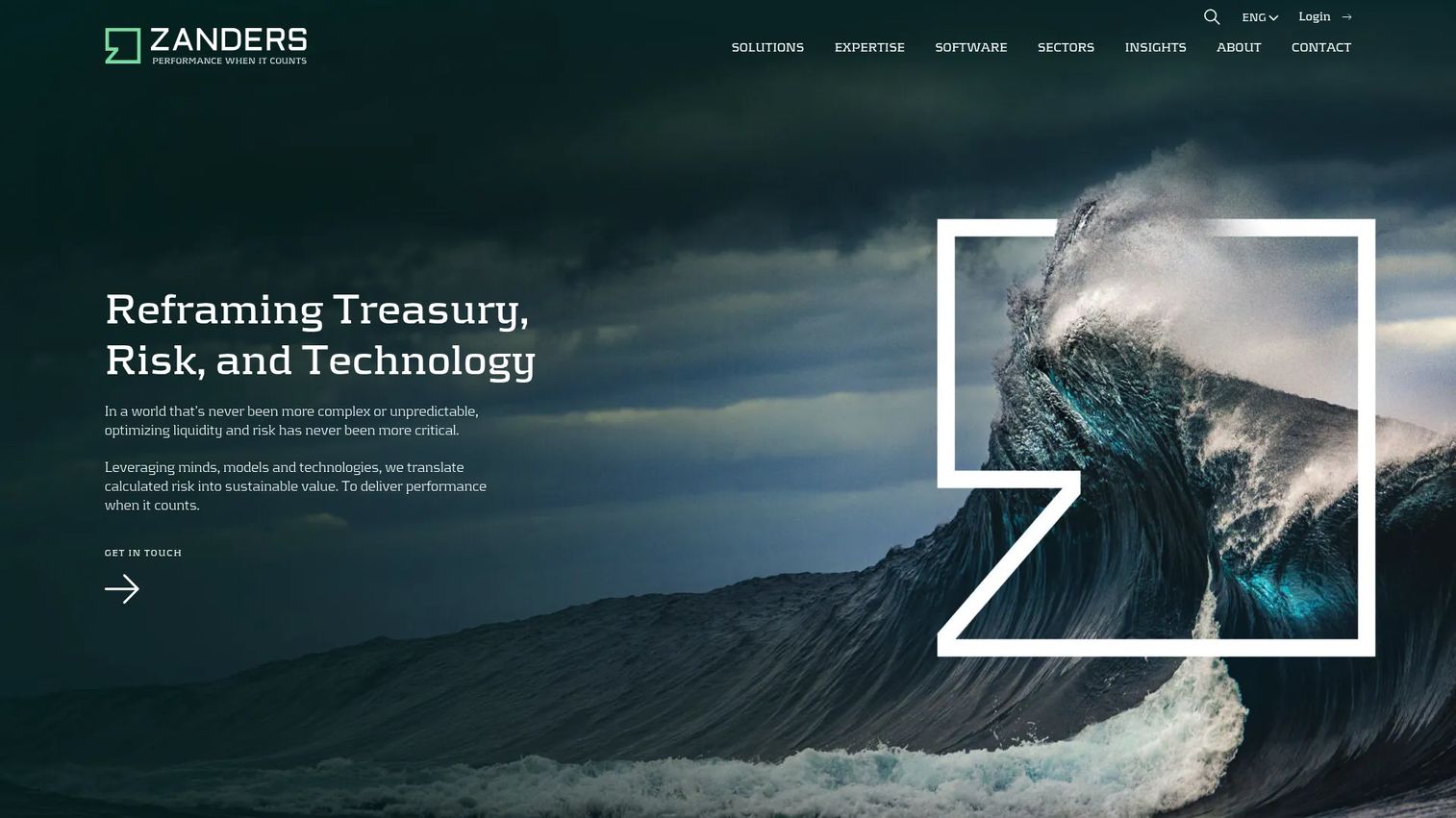 Zanders Transfer Pricing Suite homepage screenshot