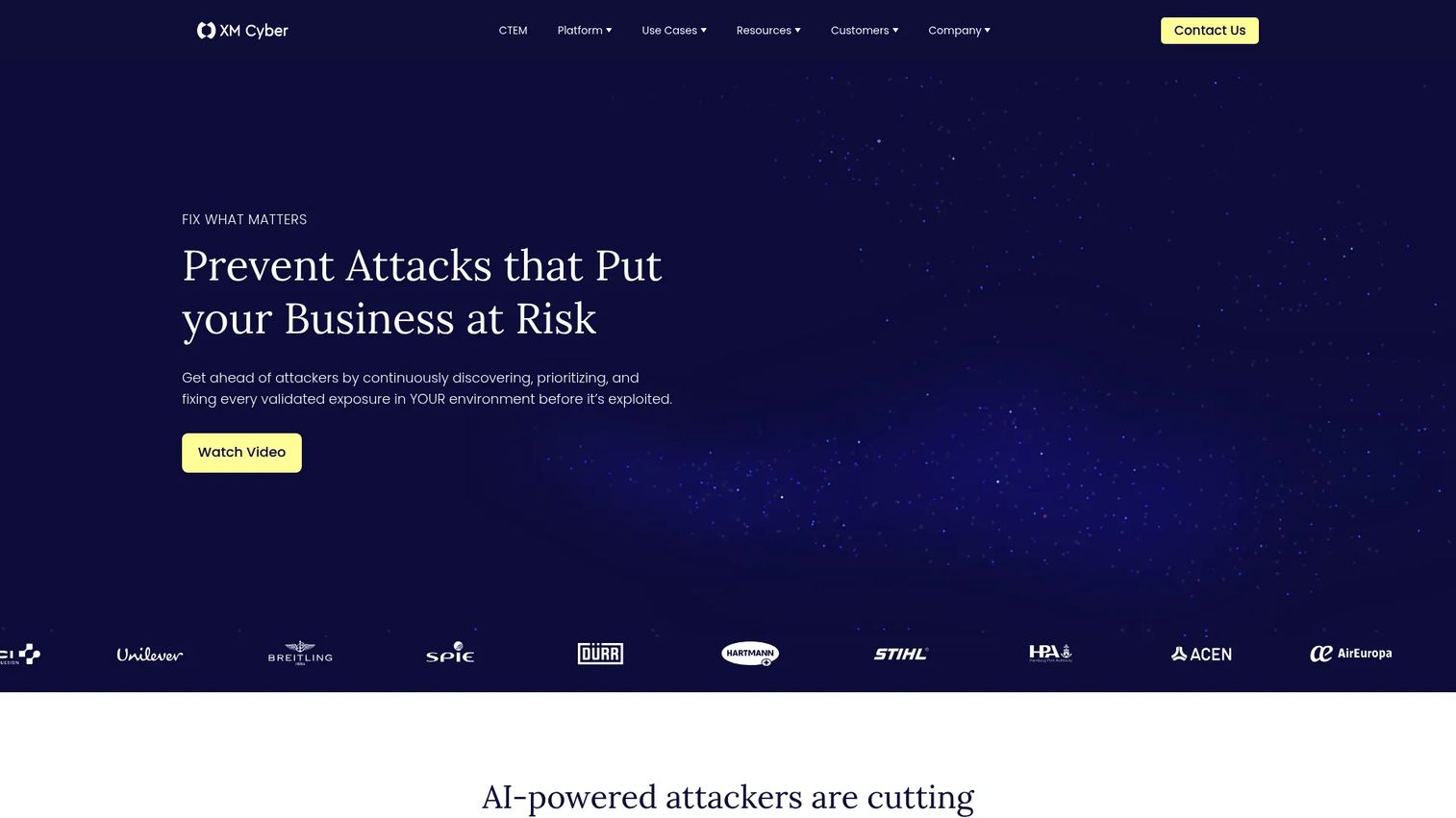 XM Cyber attack path analysis view across hybrid infrastructure