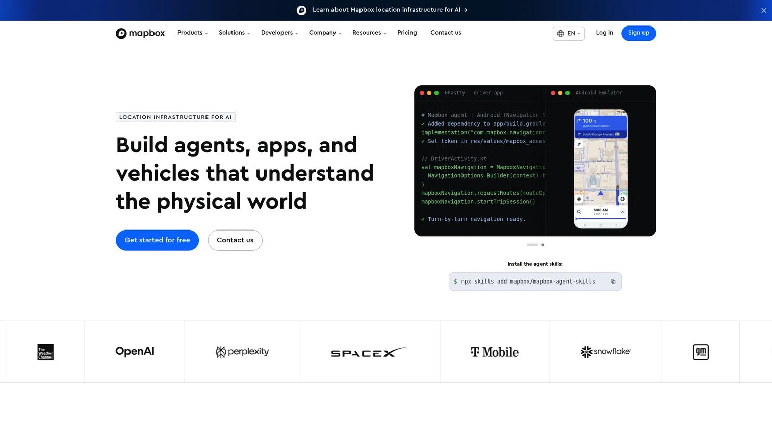 Mapbox platform for custom web and mobile maps