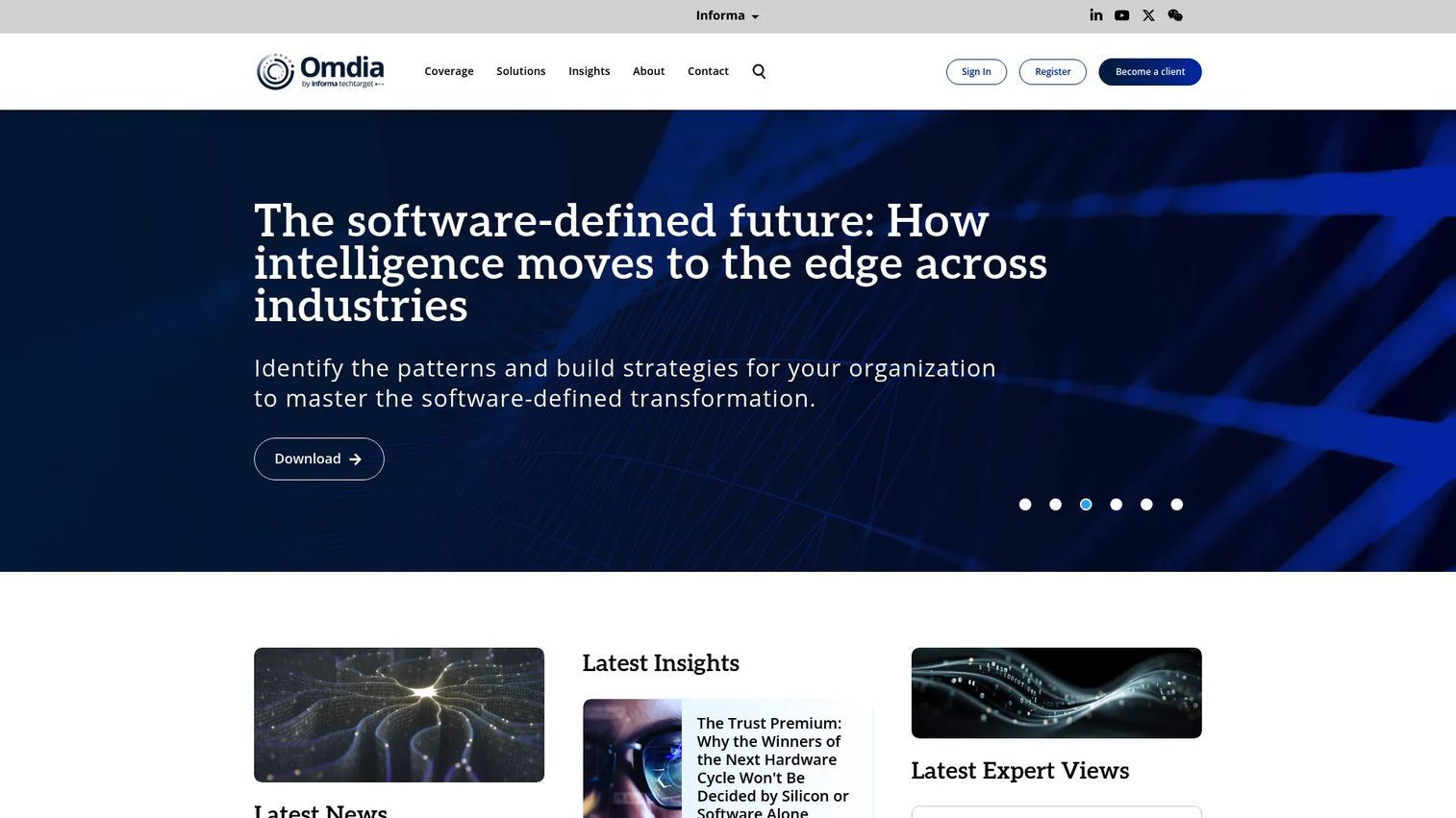 Omdia technology market intelligence and research homepage