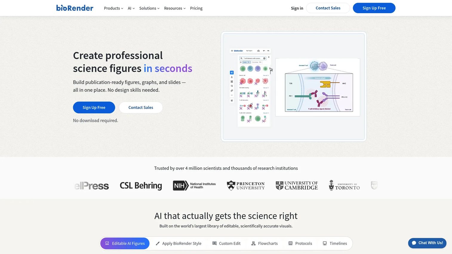BioRender scientific illustration workspace for life sciences communication