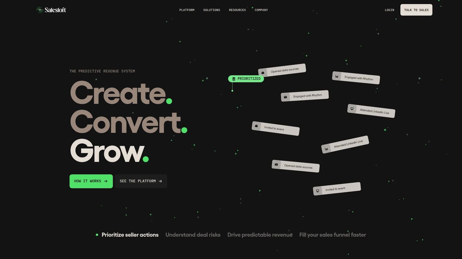 Clari homepage screenshot