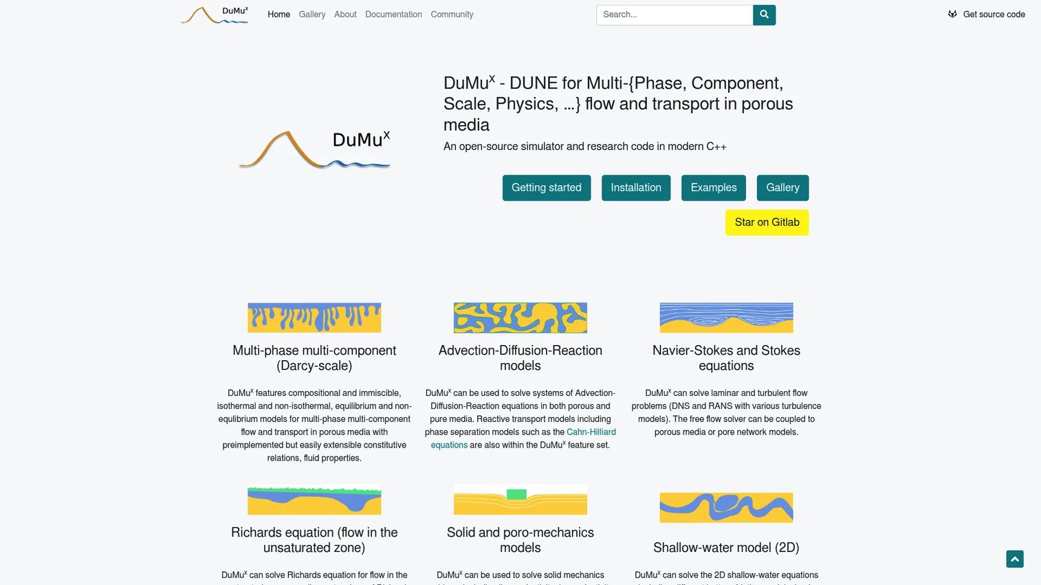 DuMux porous-media flow simulation framework