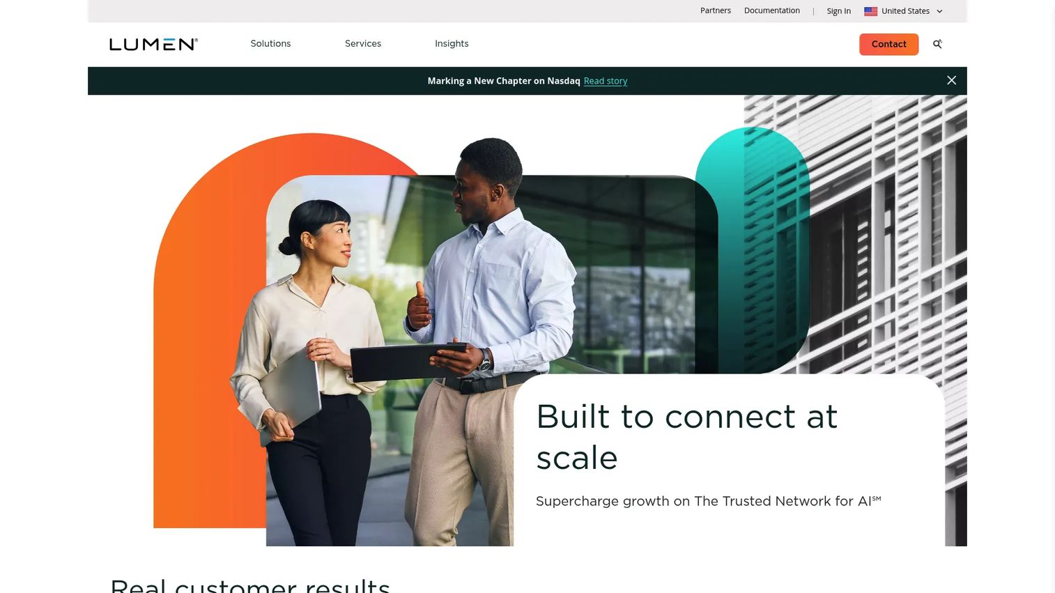 Lumen NaaS platform for carrier-backed on-demand enterprise connectivity.