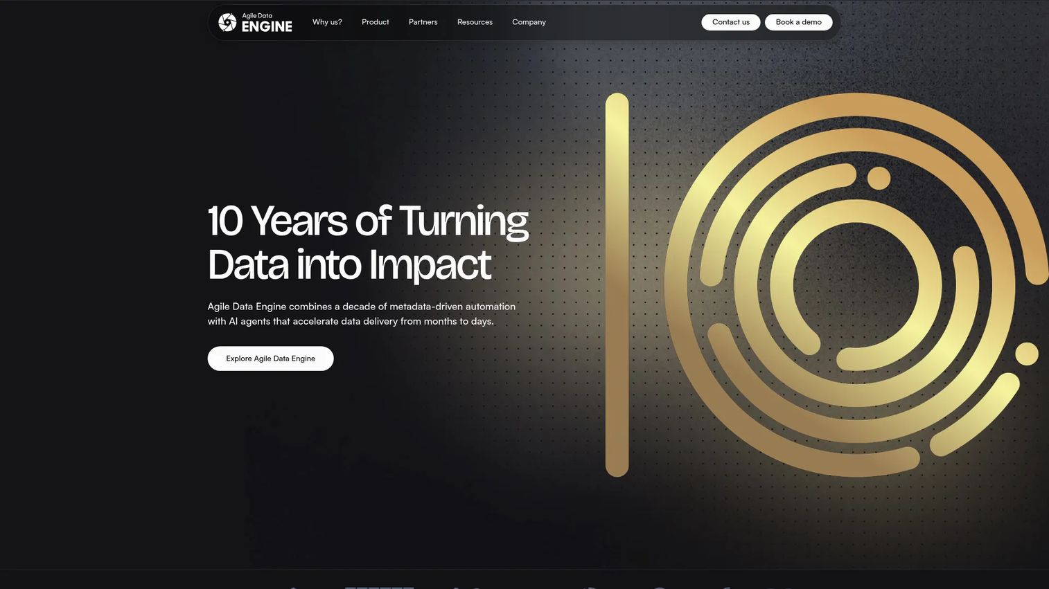 Agile Data Engine metadata driven platform for automated data products and pipelines