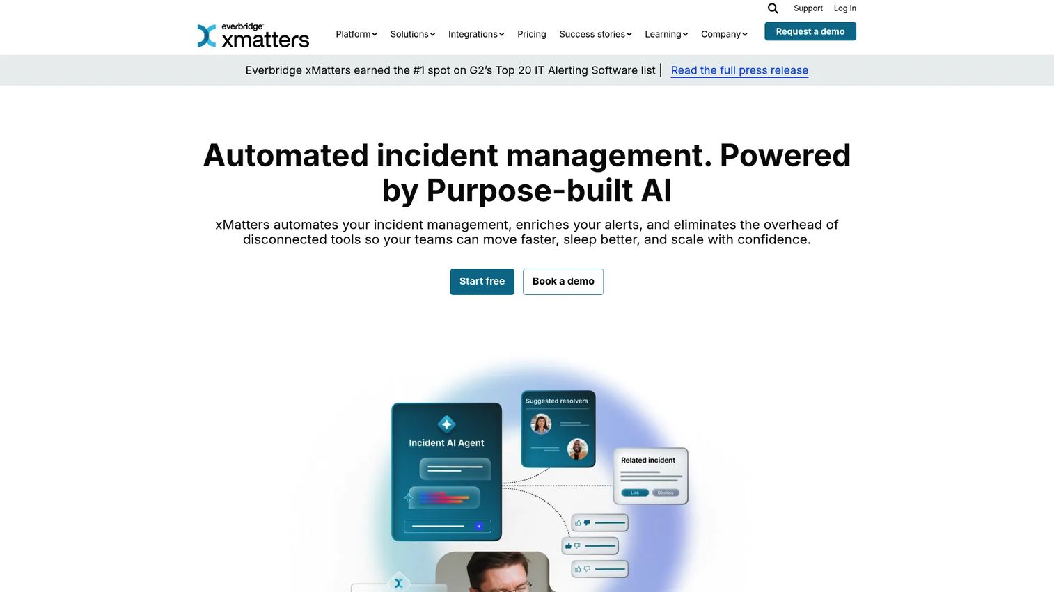 xMatters event management and incident response workflow