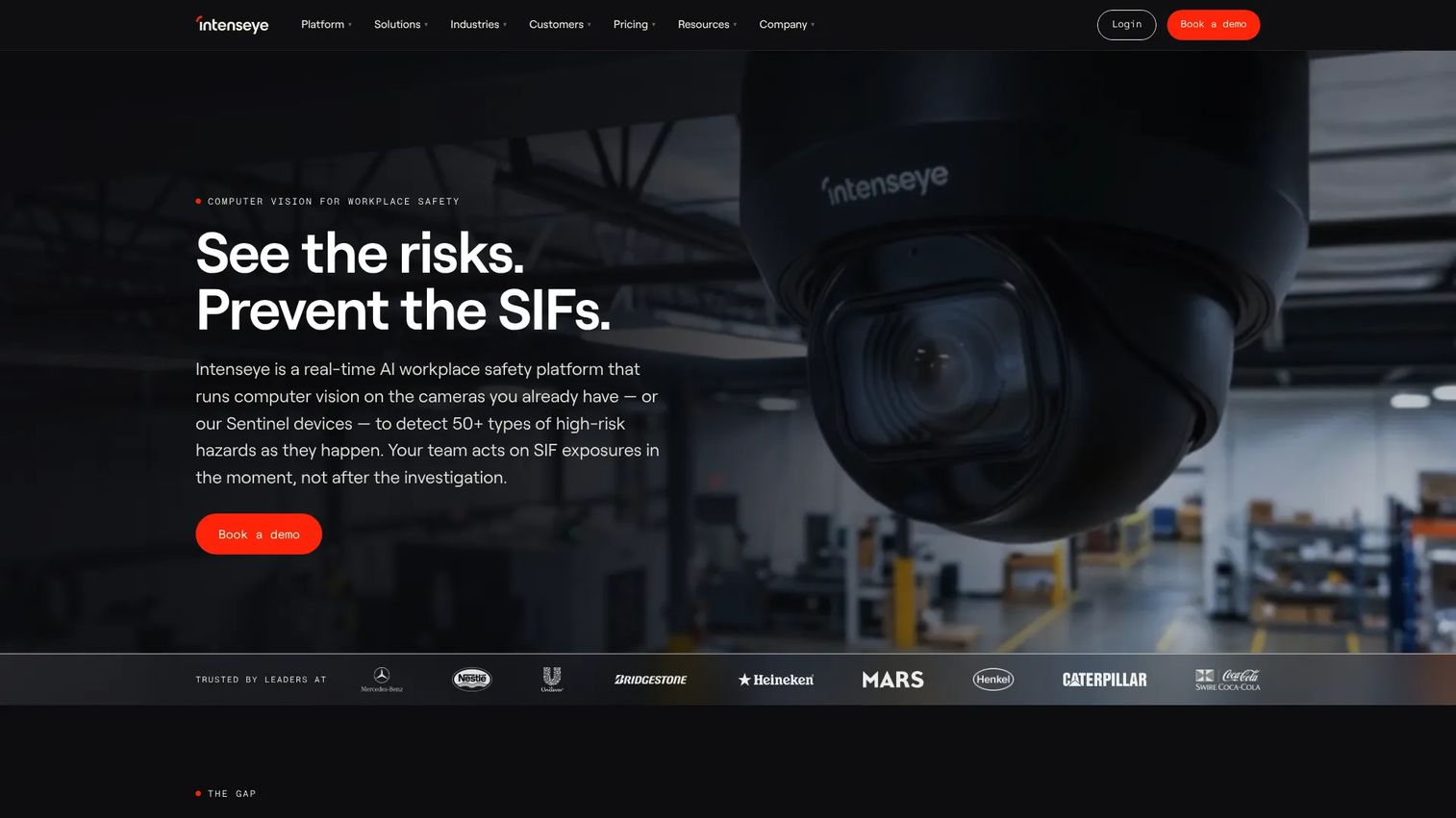 Intenseye computer vision platform for workplace ergonomics and safety analytics