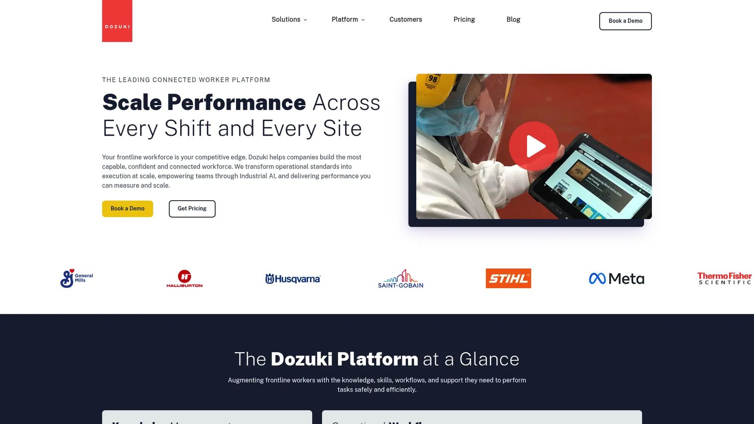 Dozuki visual work instruction platform for manufacturing