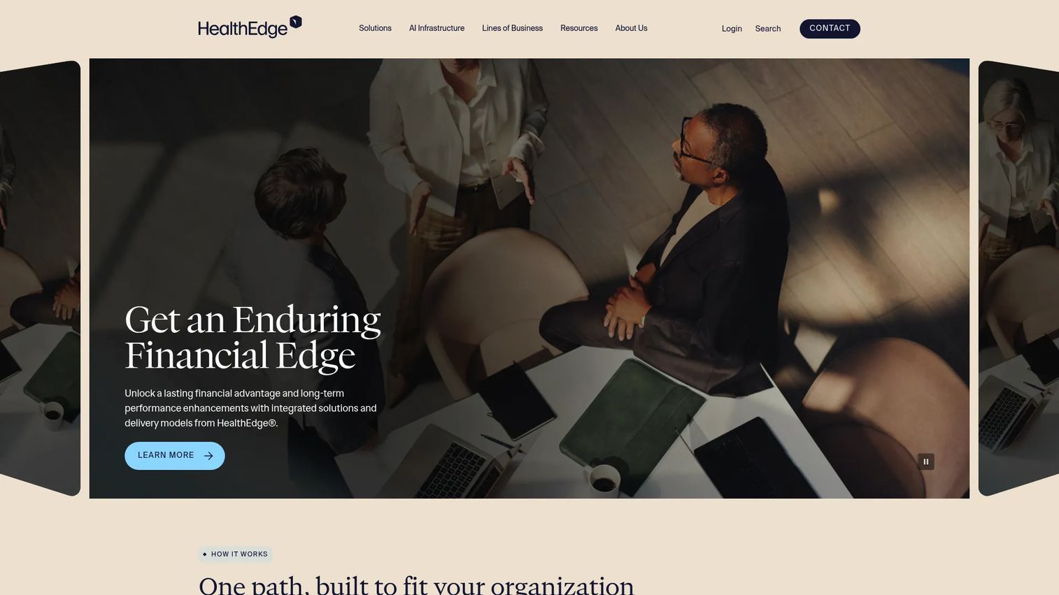 HealthEdge payer administration software homepage