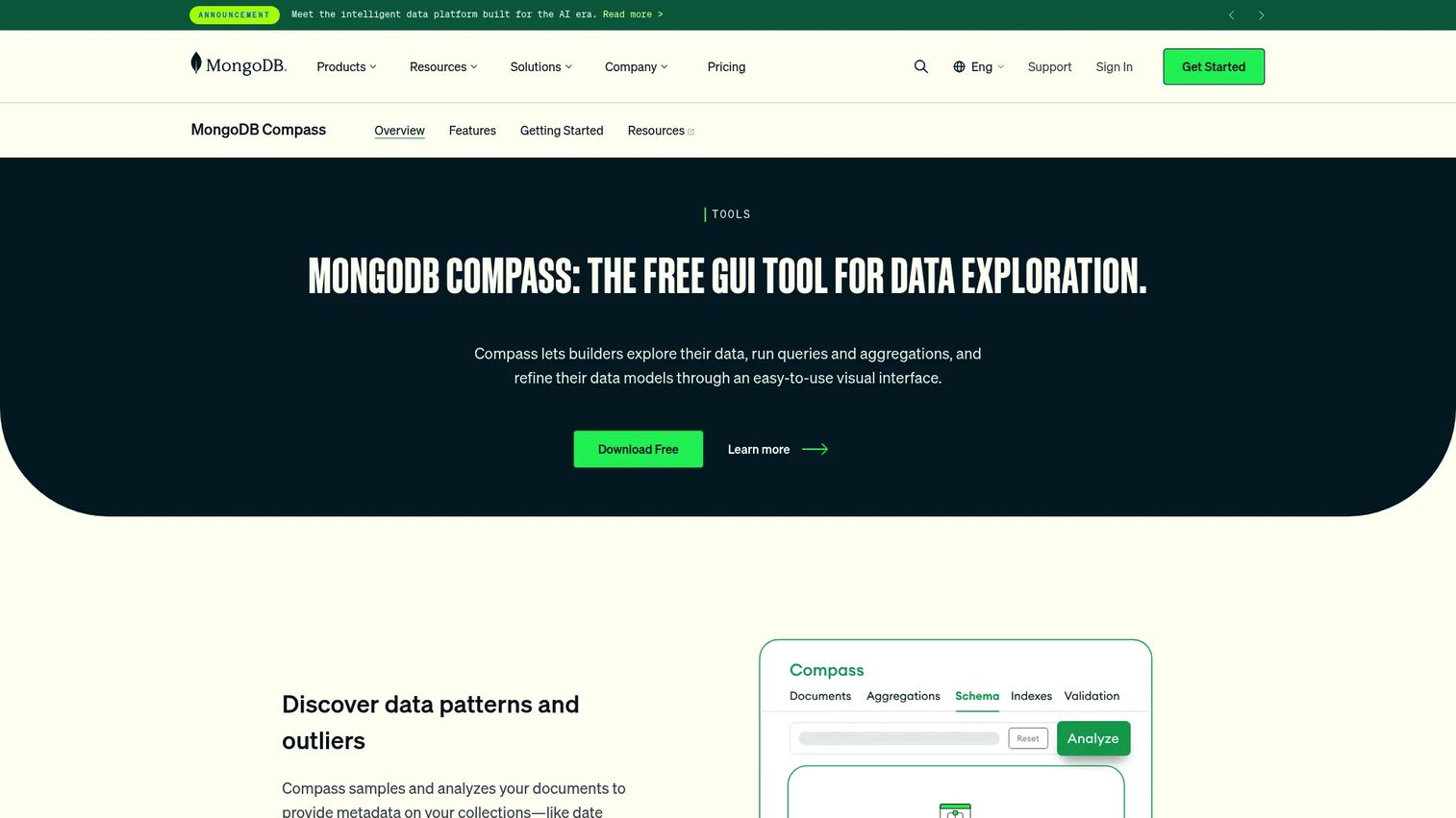 MongoDB Compass desktop document database explorer