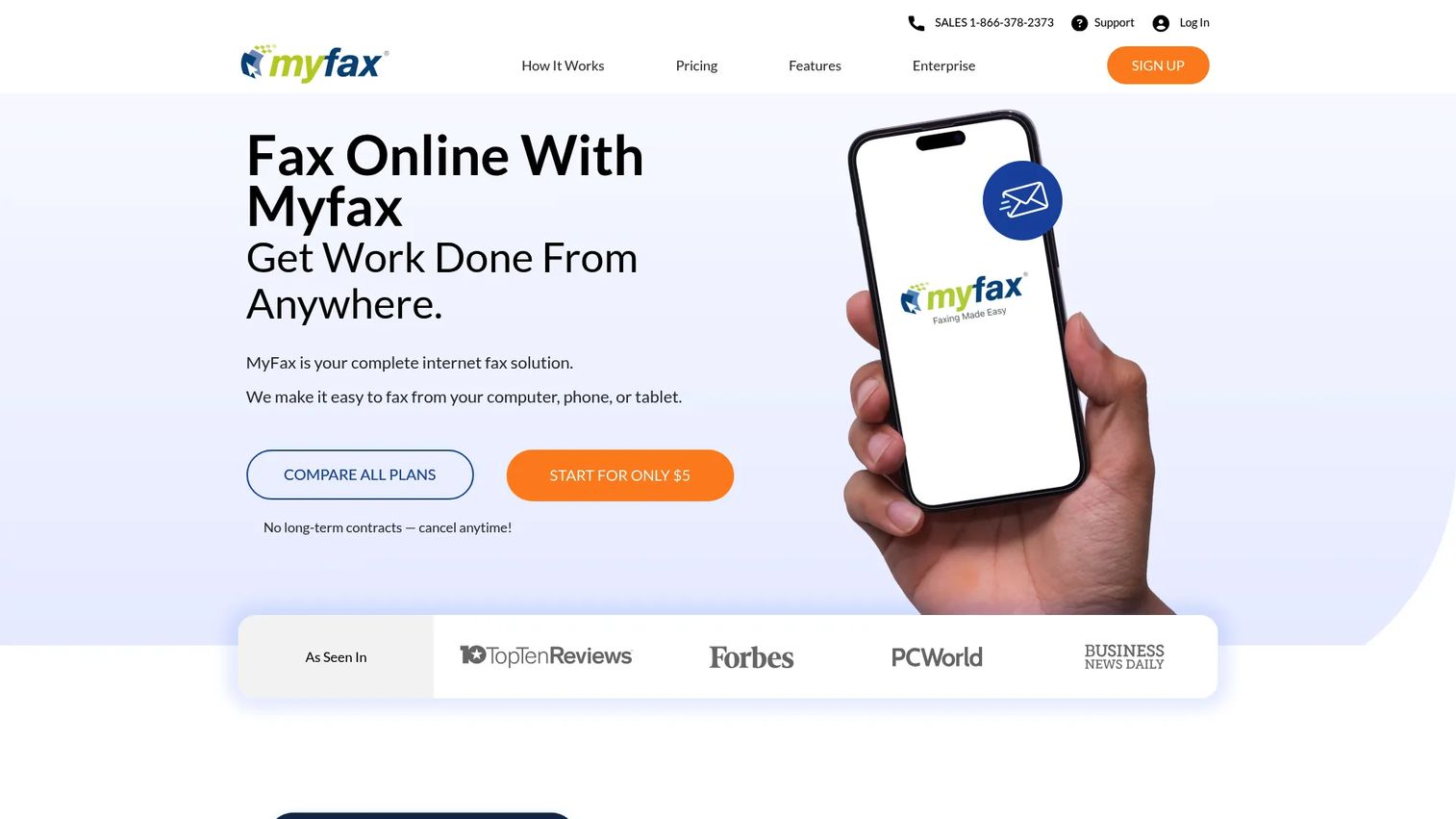 MyFax online fax software