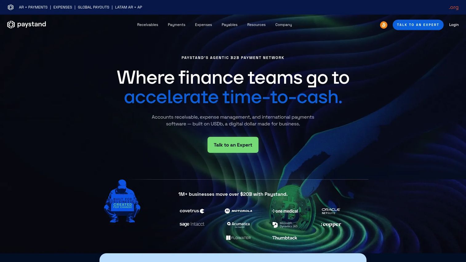 Paystand enterprise payment software for B2B payment acceptance, invoicing, and automated reconciliation.
