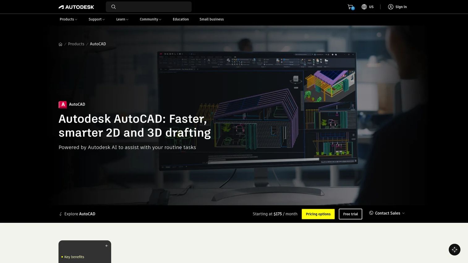 AutoCAD CAD software with DWG and DXF exchange support
