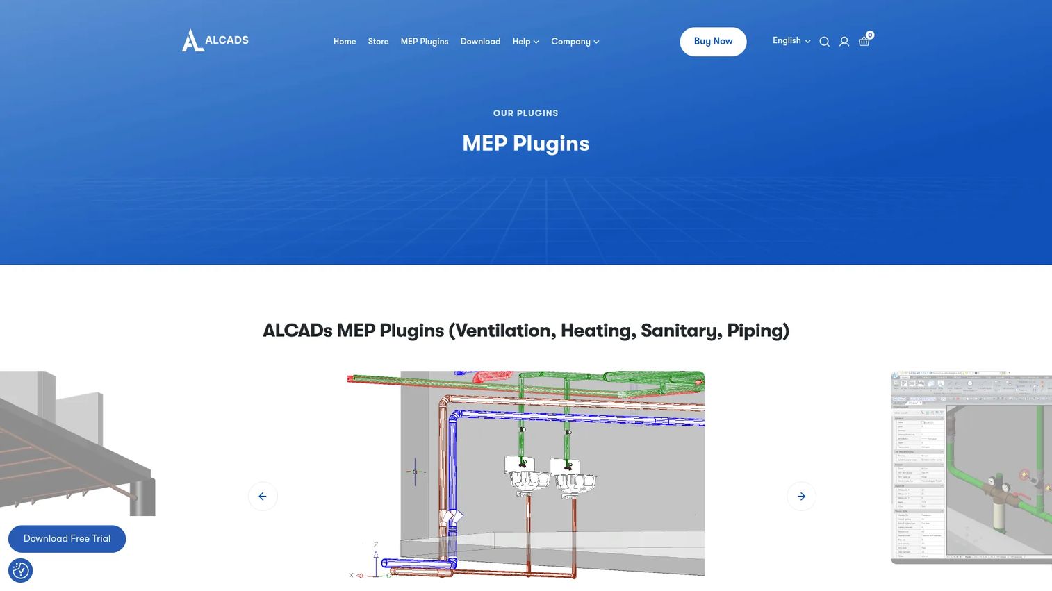 ALCADS MEP Plugins AutoCAD MEP CAD drafting extensions interface